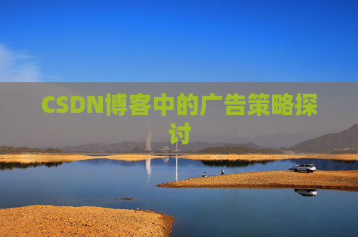 CSDN博客中的广告策略探讨